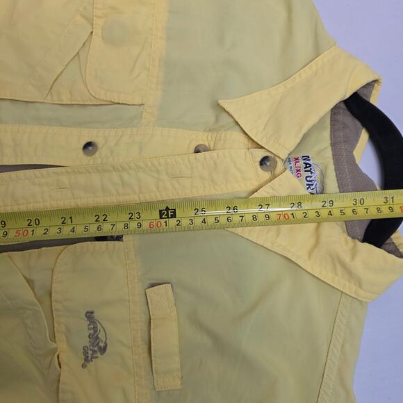 Natural Gear, Yellow Button Up Outdoors/Fisherman Shirt, Men's XL - Picture 7 of 8